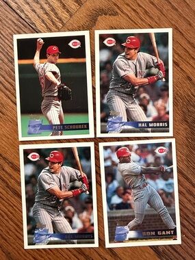 Cincinnati Reds Baseball Card Lot - Red/Gray Player Cards